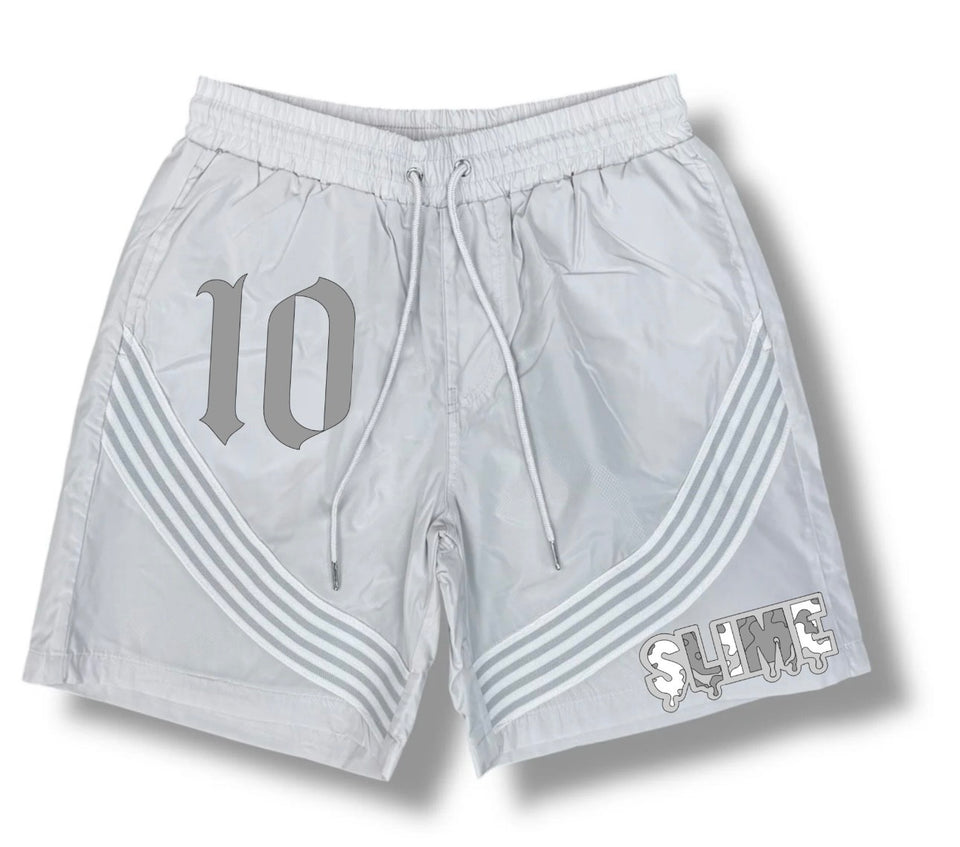 Grey 10 Slime Shorts