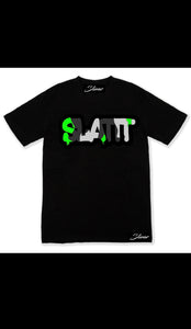 Green Black Slattt Tshirt