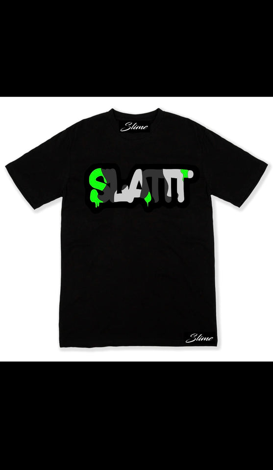 Green Black Slattt Tshirt