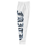 Blue Faith Joggers White