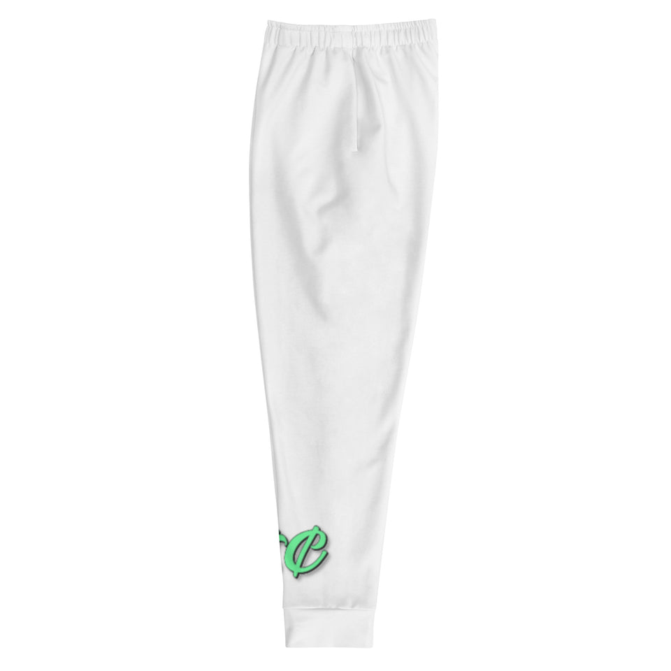 Green Went Thru Alotta Change Fucked up Alotta Checks Joggers White