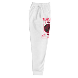 Red Faith Joggers White