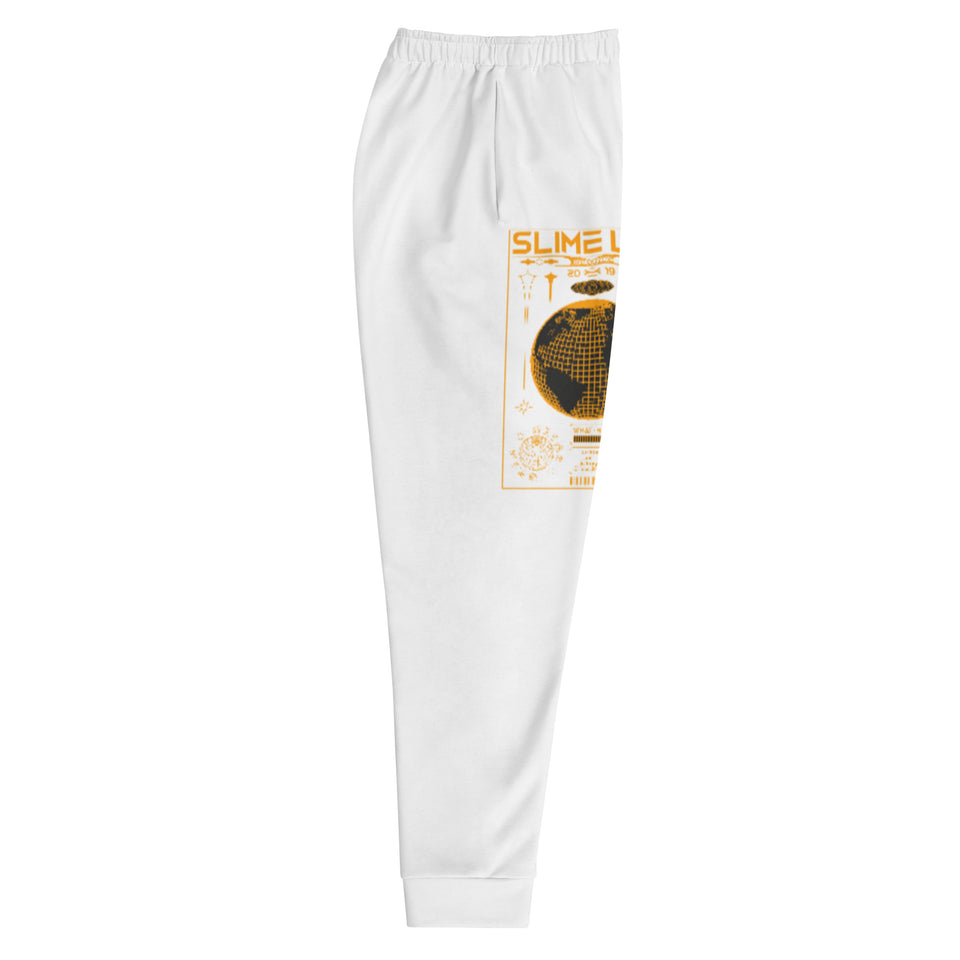 Yellow Faith Joggers White