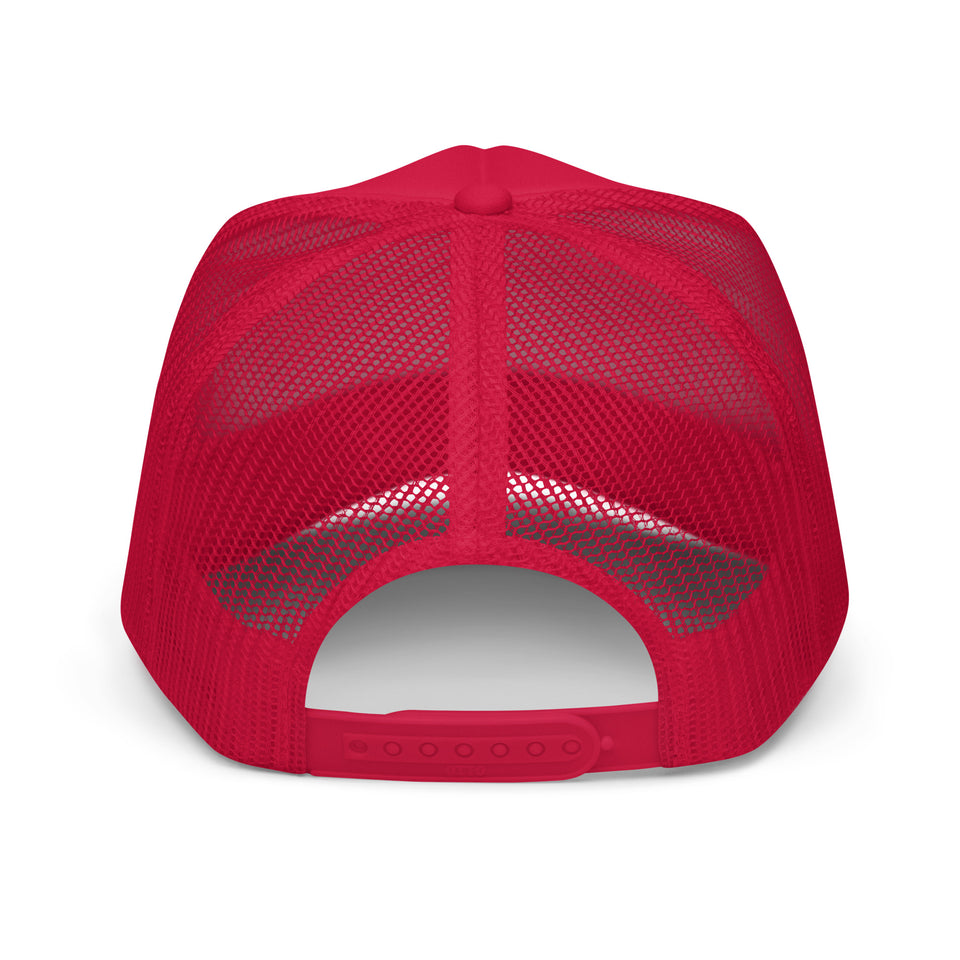 No Peace Inside The Streets Trucker Hat Red