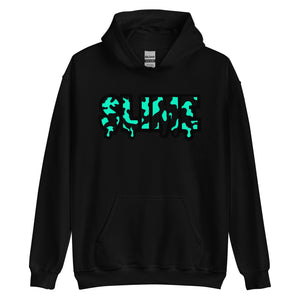 Black and Teal Slime Hoodie