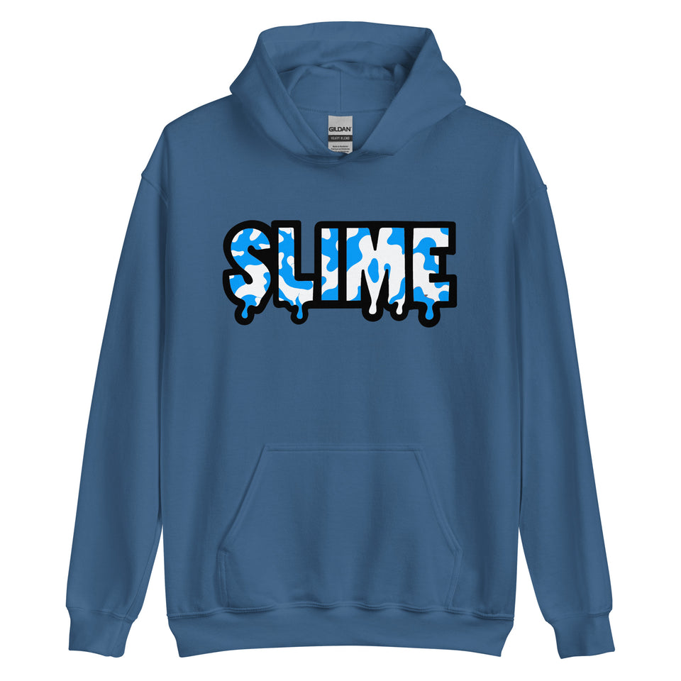 Blue,White and black Slime Hoodie