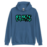 Black and Teal Slime Hoodie