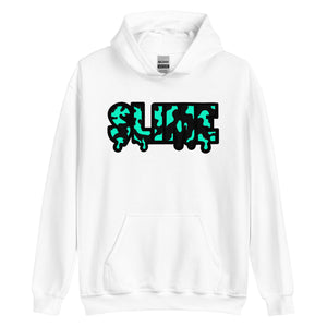 Black and Teal Slime Hoodie